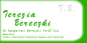 terezia bereczki business card